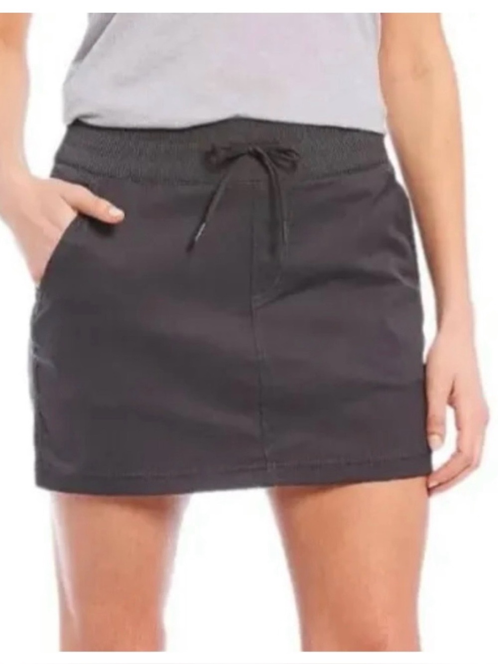The North Face Aphrodite Charcoal Gray Athletic Hiking Skort Size Large.